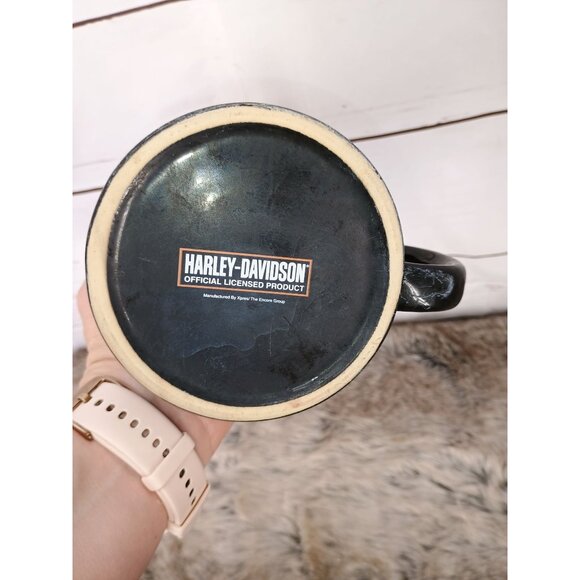 Harley-Davidson Black & Orange Ceramic Mug With‎ Logo - Picture 7 of 7